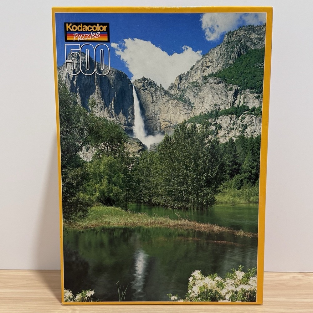 Yosemite Falls California 500 Piece Kodak Kodacolor 13" X 19" RoseArt Puzzle NEW